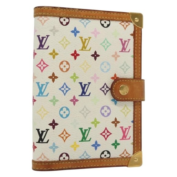 LOUIS VUITTON Multicolor Agenda PM Day Planner Cover White - Picture 1 of 16